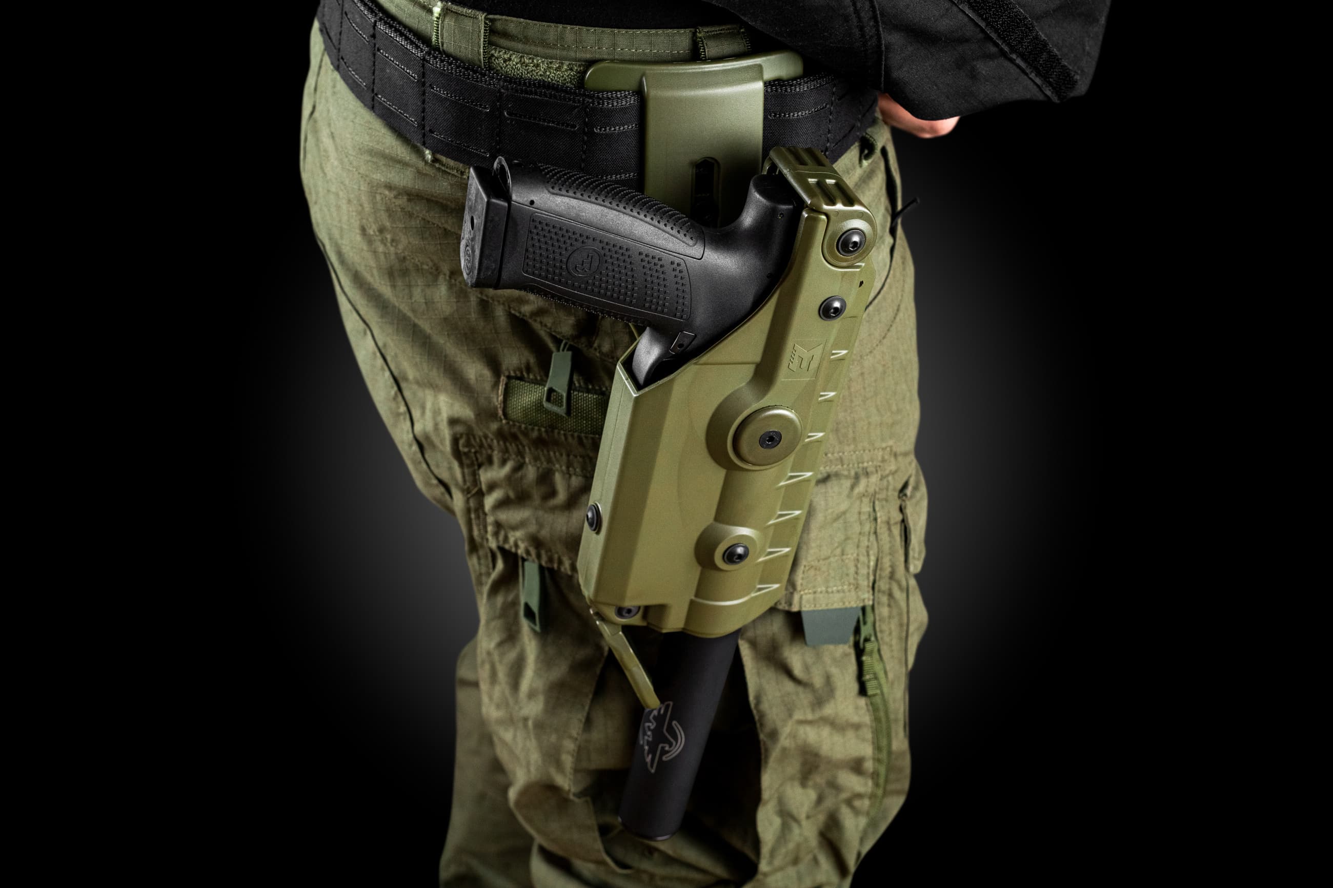 4M Plastic Pistol Holster (Suppressor)